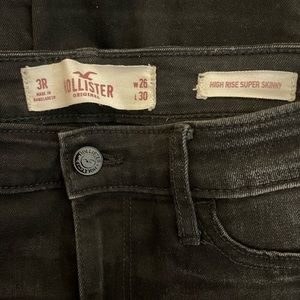 Hollister Black Ripped Skinny Jeans